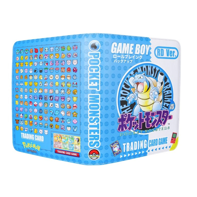 Retro Pokemon Gameboy 9-Pocket TCG Leather Card Binder