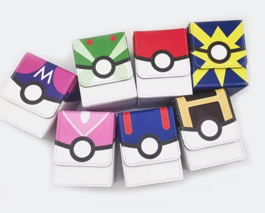 Pokemon Poke Ball PU Leather Deck Box Kado Supplies Pokemon Poke Ball PU Leather Deck Box Kado Supplies
