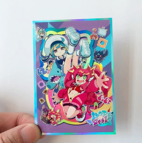エンジェウーモン&レディデビモン ホログラムカードスリーブ