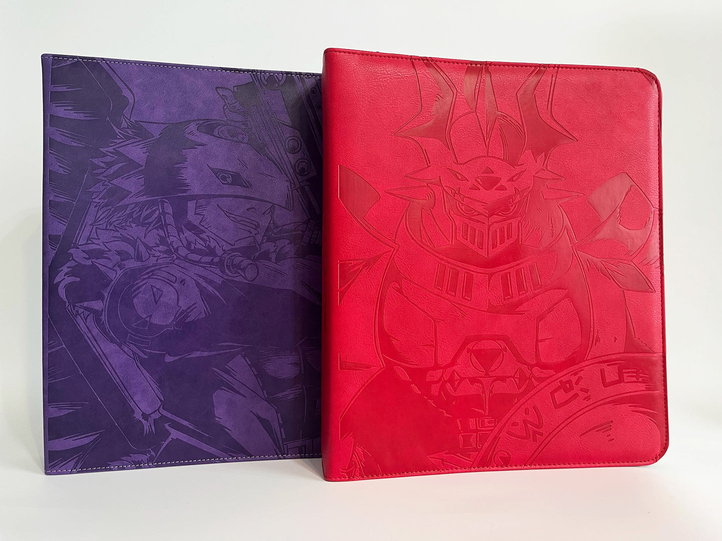 Beelzemon & Gallantmon Refillable Embossed PU Leather Trade Binders