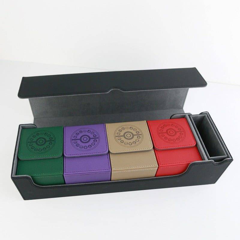 Energies & Lands Engraved PU Leather Deck Box