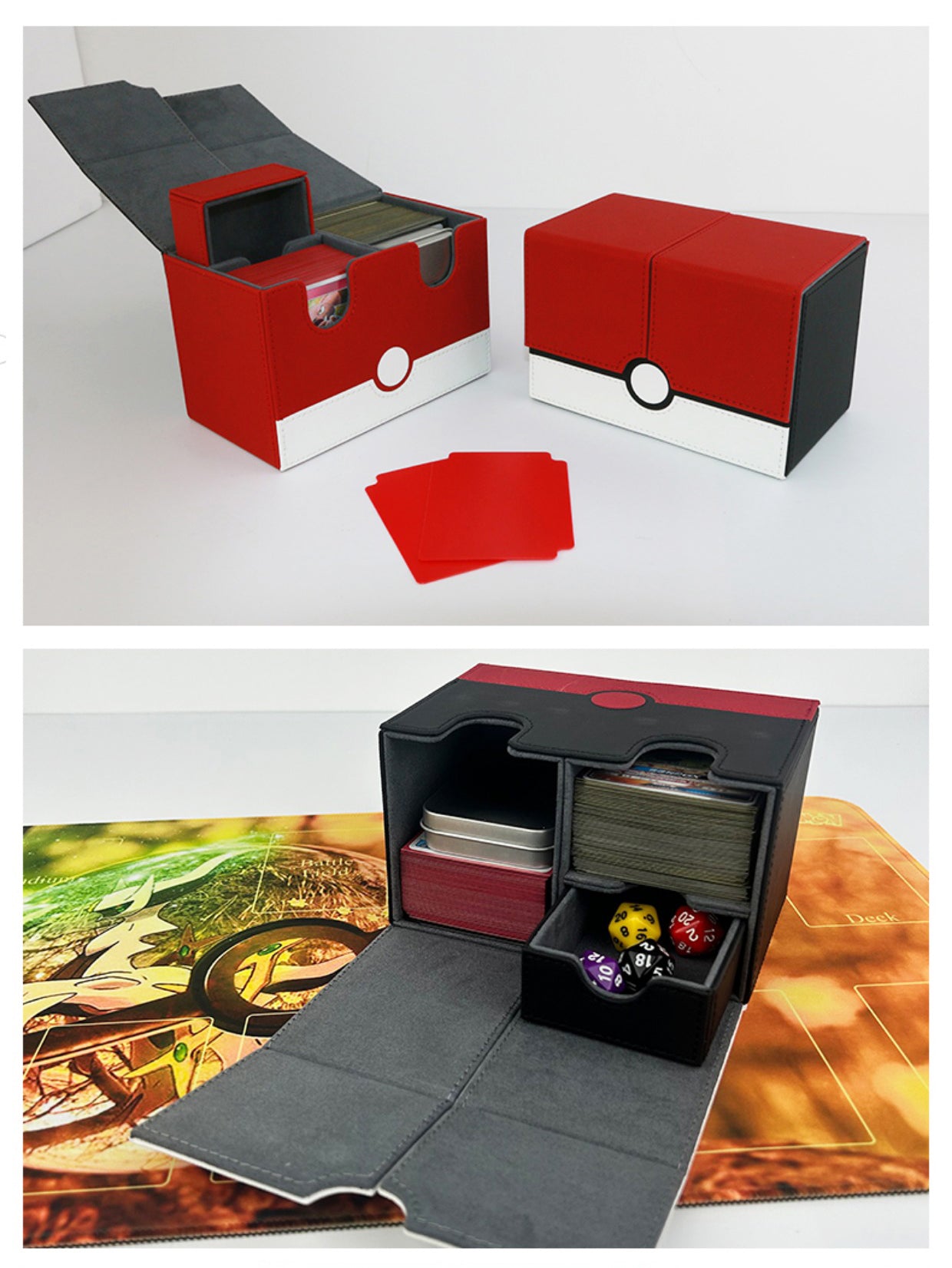 Pokeball PU Leather Deck Box