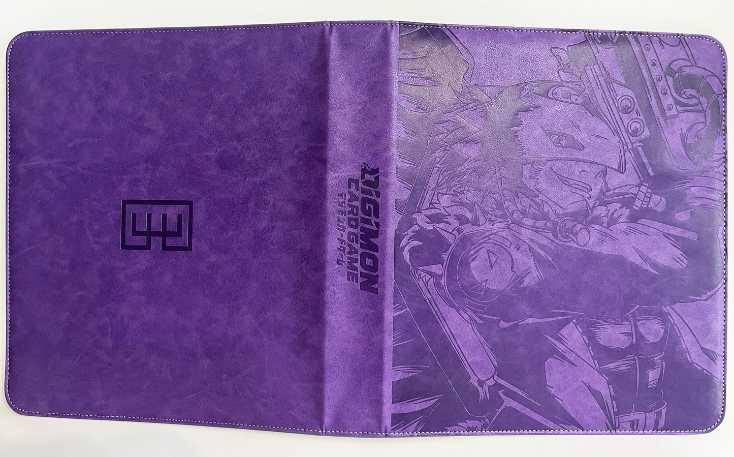 Beelzemon & Gallantmon Refillable Embossed PU Leather Trade Binders