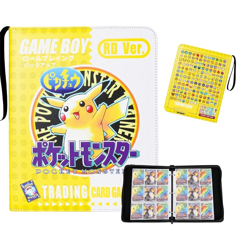 Retro Pokemon Gameboy 9-Pocket TCG Leather Card Binder