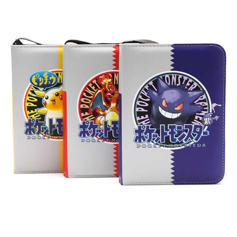Pokemon Classic Gameboy Art 9-Pocket TCG Leather Card Binder