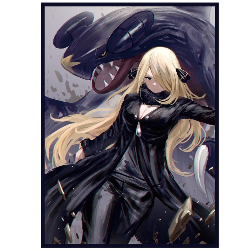 Cynthia & Garchomp Standard Size Matte Sleeves