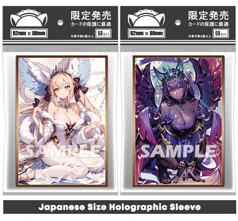 Purrely & Expurrely Noir Waifu Holographic Card Sleeves Kado Supplies Purrely & Expurrely Noir Waifu Holographic Card Sleeves Kado Supplies