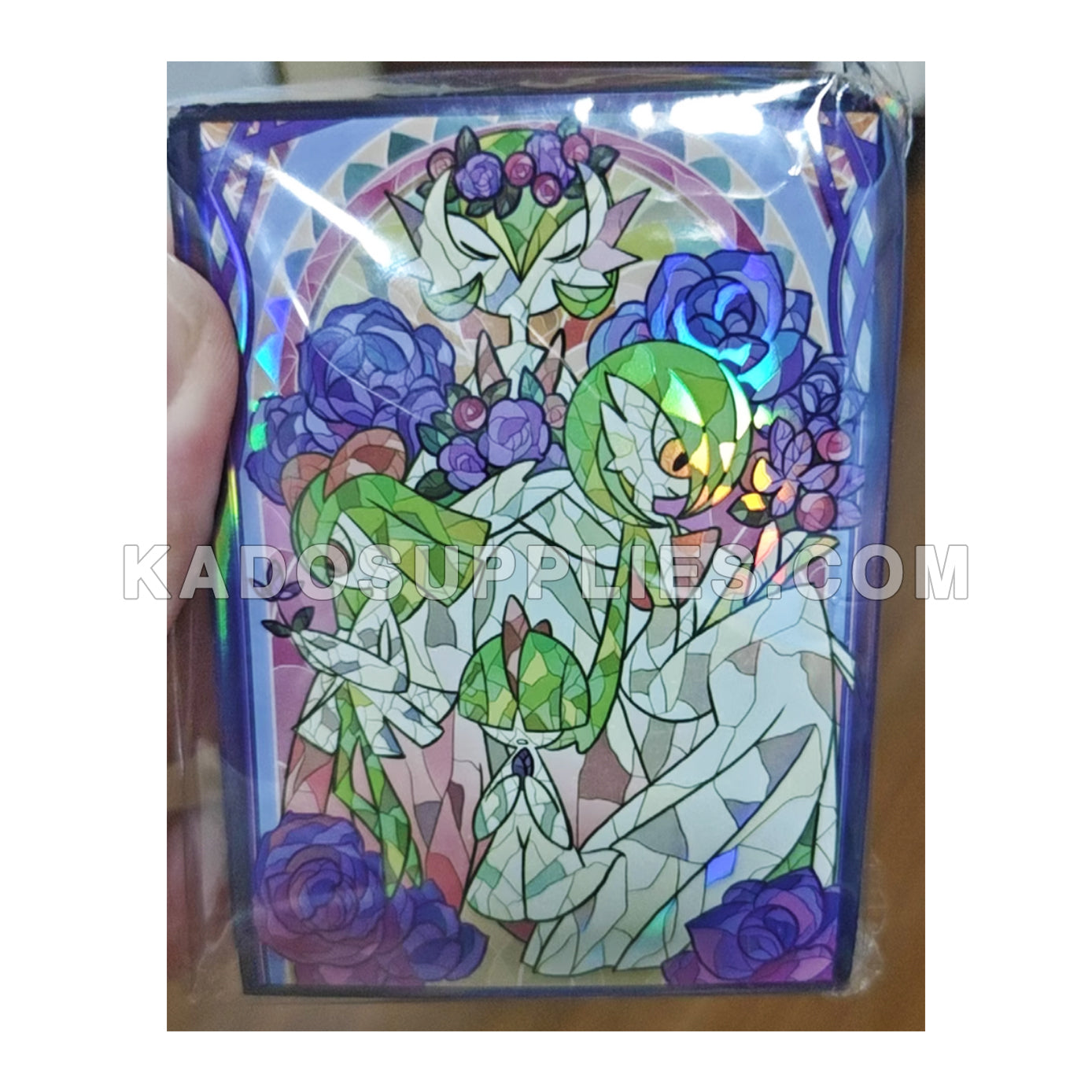 Gardevoir & Kirlia Evolution Stained Glass Holographic Card Sleeves