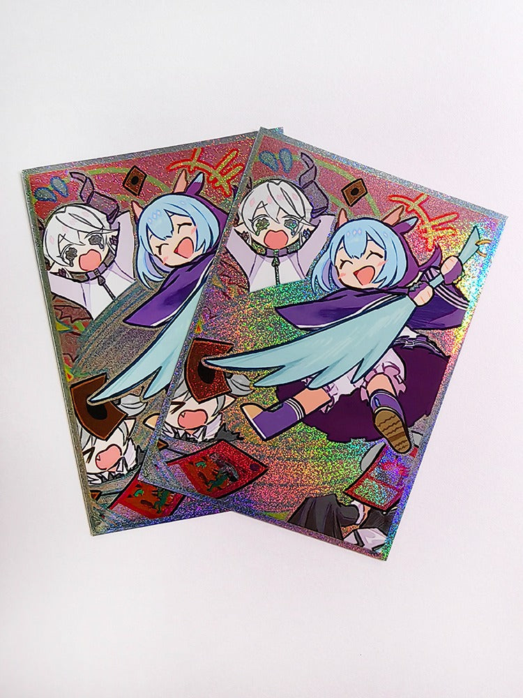 Kawaii Laundry Dragonmaid Glitter Holographic Card Sleeves