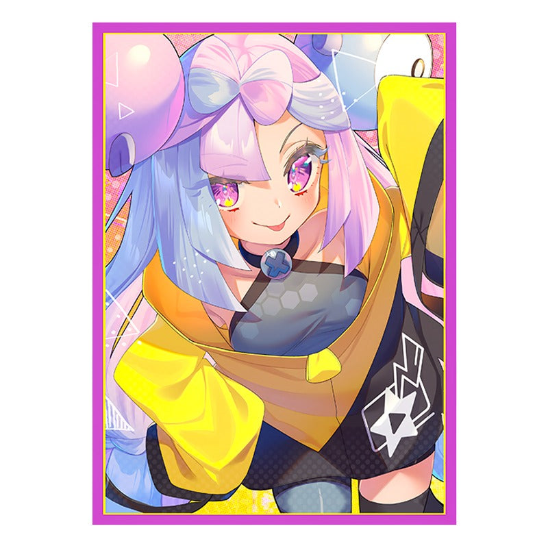 Pokemon Streamer Iono Close-up Holographic Card Sleeves Pokemon Streamer Iono Close-up Holographic Card Sleeves