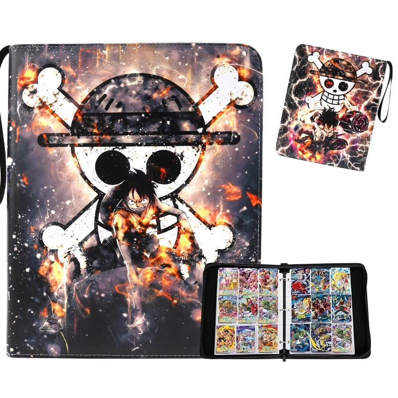 Luffy Battle Skull Printed PU Leather Trade Binder