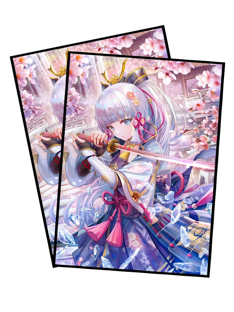 Kamisato Ayaka Genshin Impact Holographic Card Sleeves Kamisato Ayaka Genshin Impact Holographic Card Sleeves