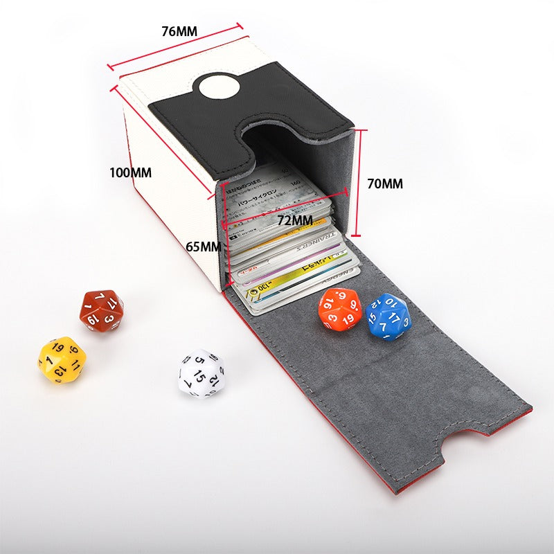 Classic Stitched Poke Ball PU Leather Deck Box