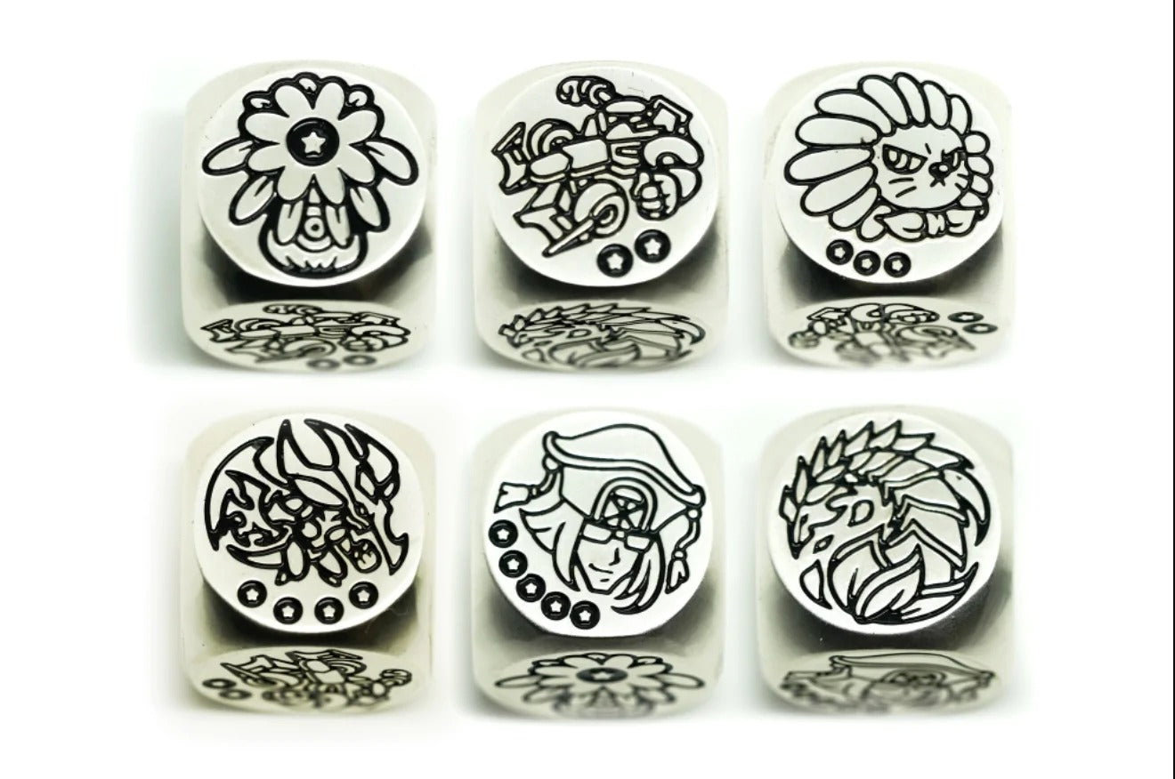 Plant Synchro Chipless Metal Dice by Manamoon (Set of 2)