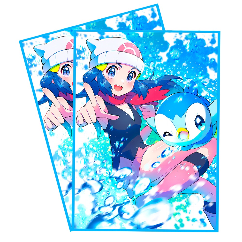 Coordinator Dawn & Piplup Holographic Card Sleeves Kado Supplies Coordinator Dawn & Piplup Holographic Card Sleeves Kado Supplies