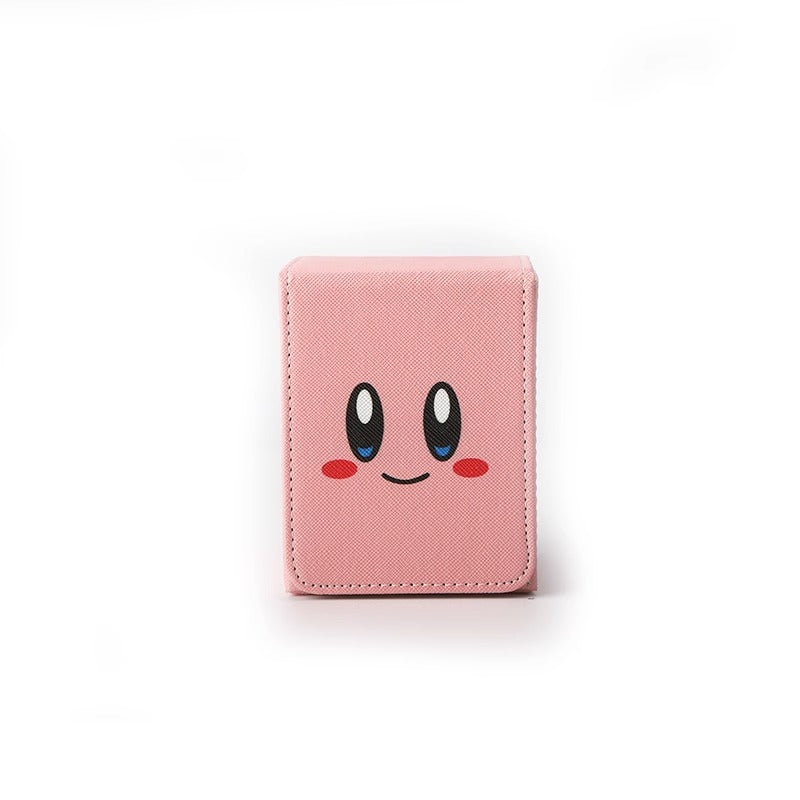 Cute HD Facial Prints PU Leather Deck Box