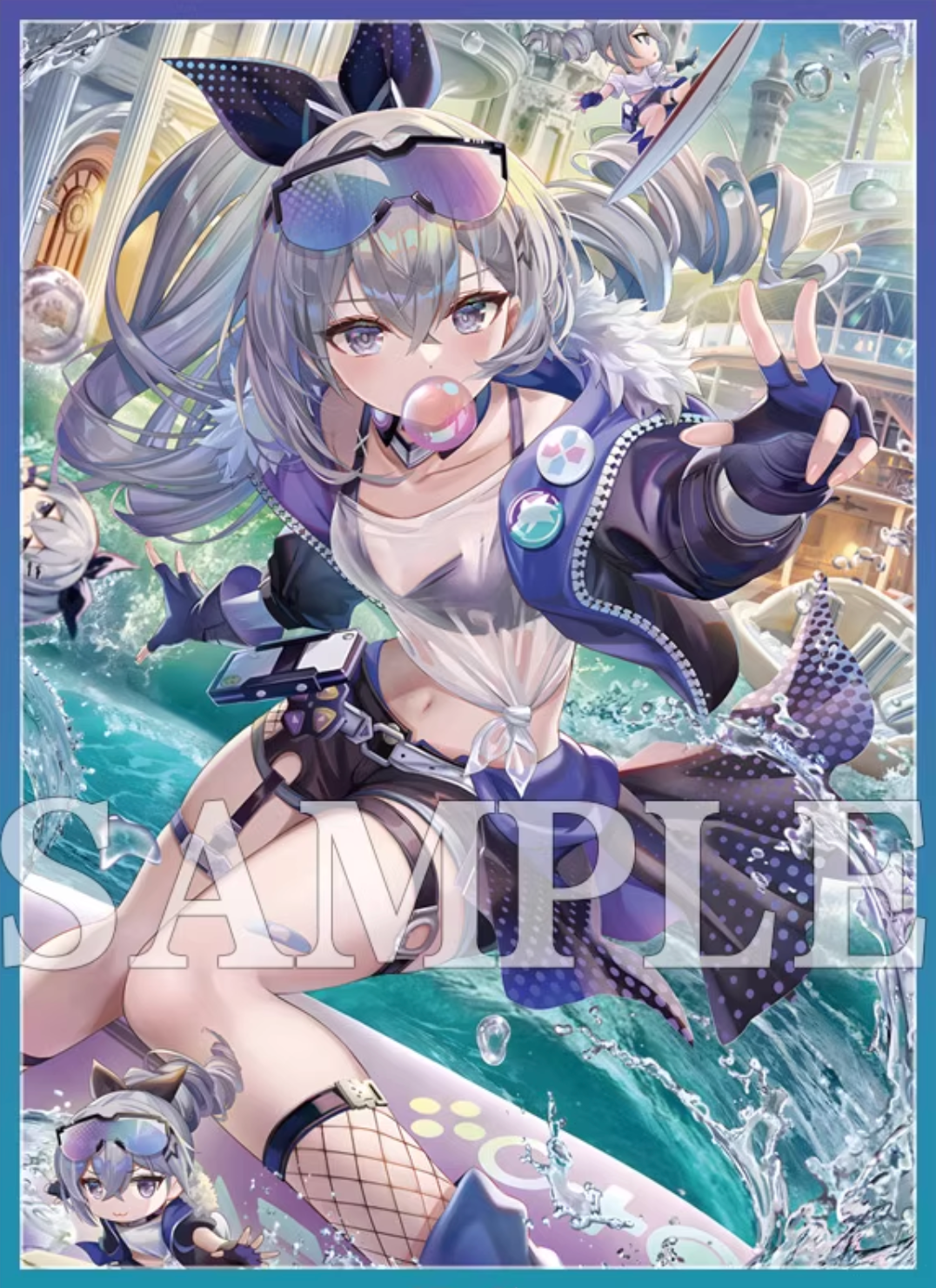 Honkai Star Silver Wolf Holographic Card Sleeves