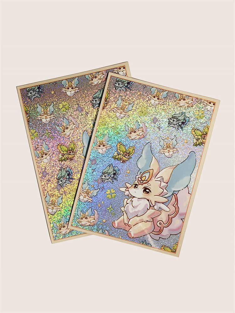 Cute Feline Purrely Holographic Card Sleeves Kado Supplies Cute Feline Purrely Holographic Card Sleeves Kado Supplies