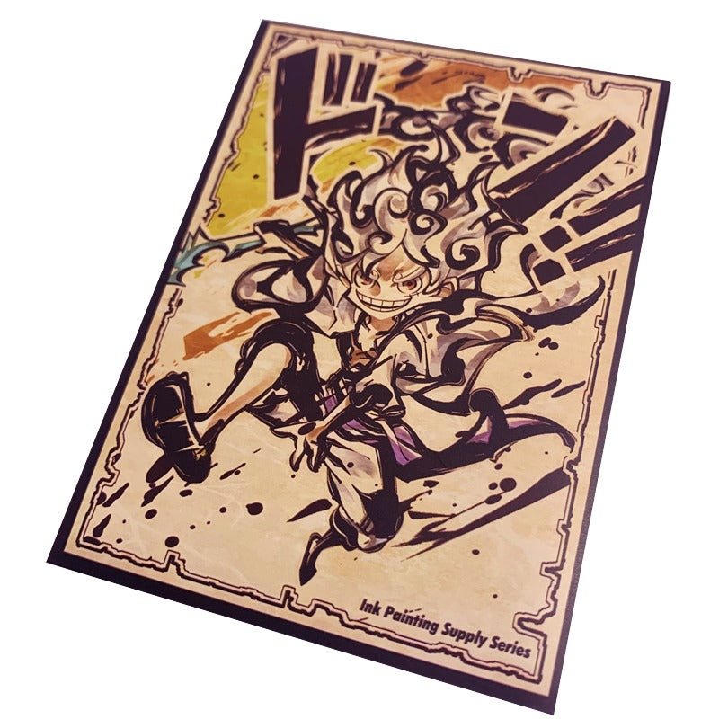 Luffy Gear 5 Ink Style Standard Size Matte Sleeves