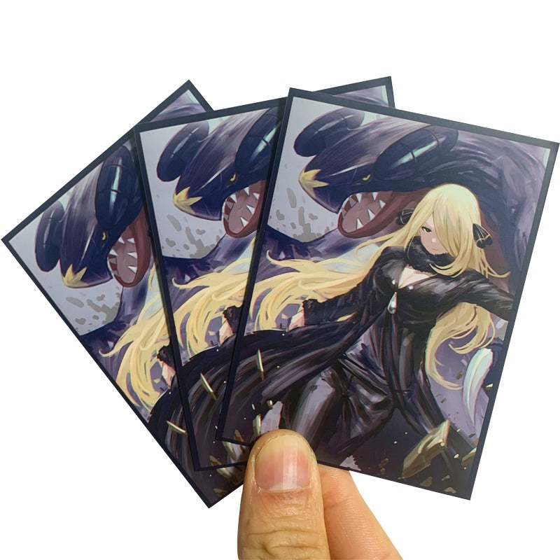 Cynthia & Garchomp Standard Size Matte Sleeves