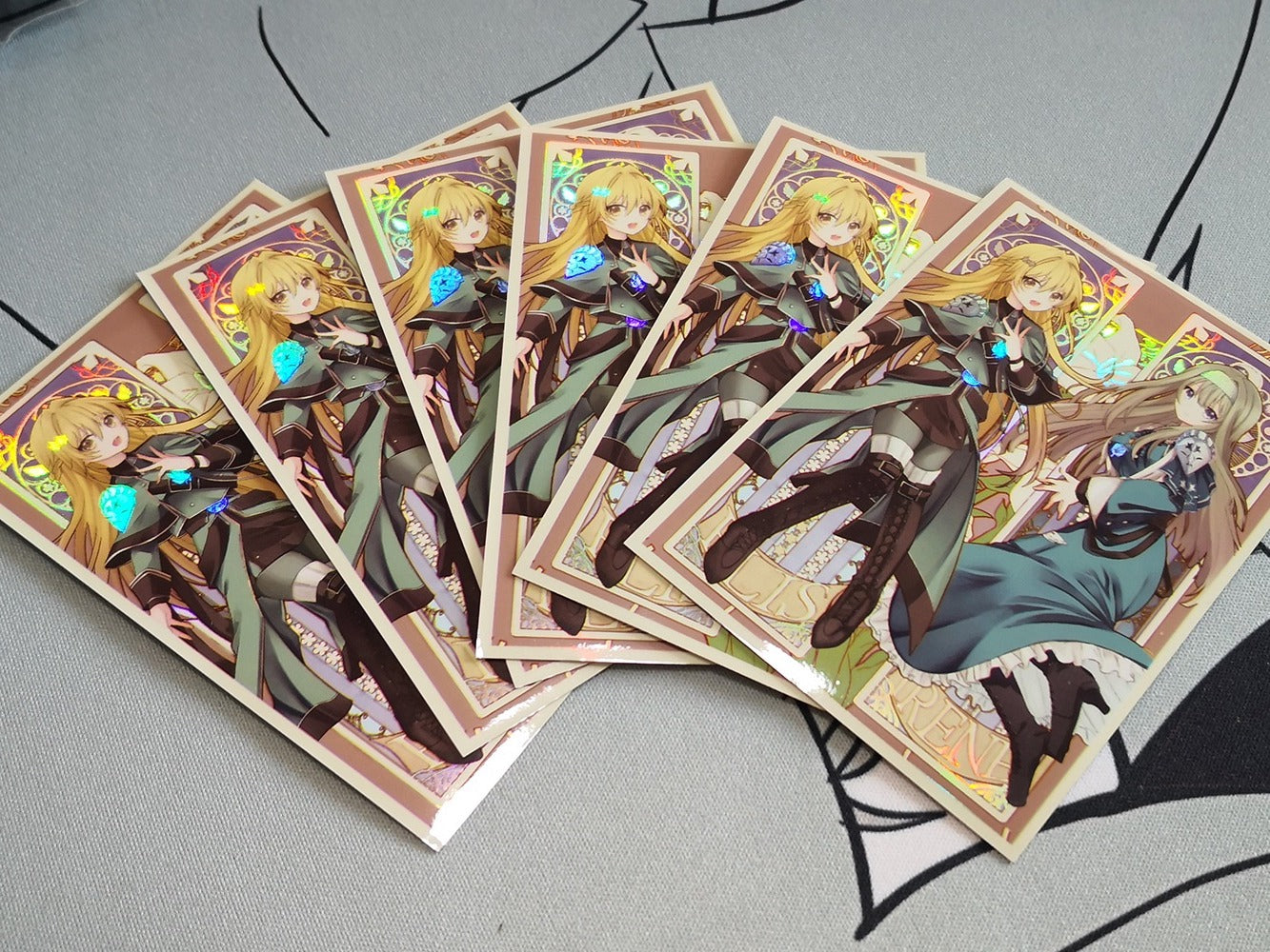 Exosister Elis & Elaine Holographic Card Sleeves