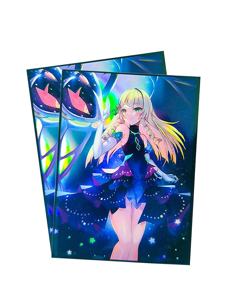 Trainer Lillie and Pokemon Lunala Holographic Card Sleeves