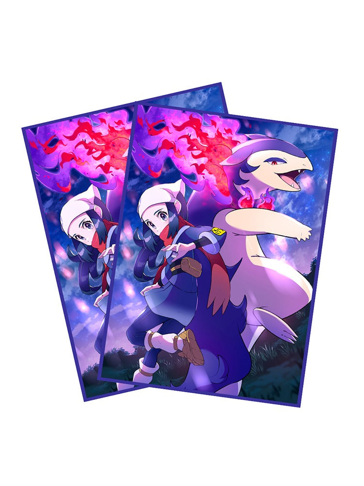 Trainer Akari and Hisuian Typhlosion Holographic Card Sleeves Trainer Akari and Hisuian Typhlosion Holographic Card Sleeves