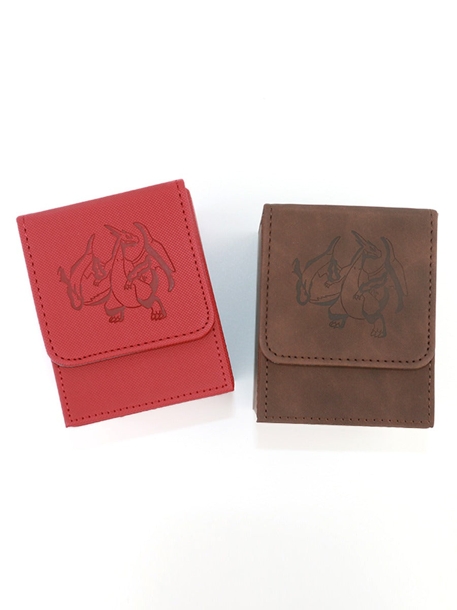 Charizard Engraved PU Leather Deck Box