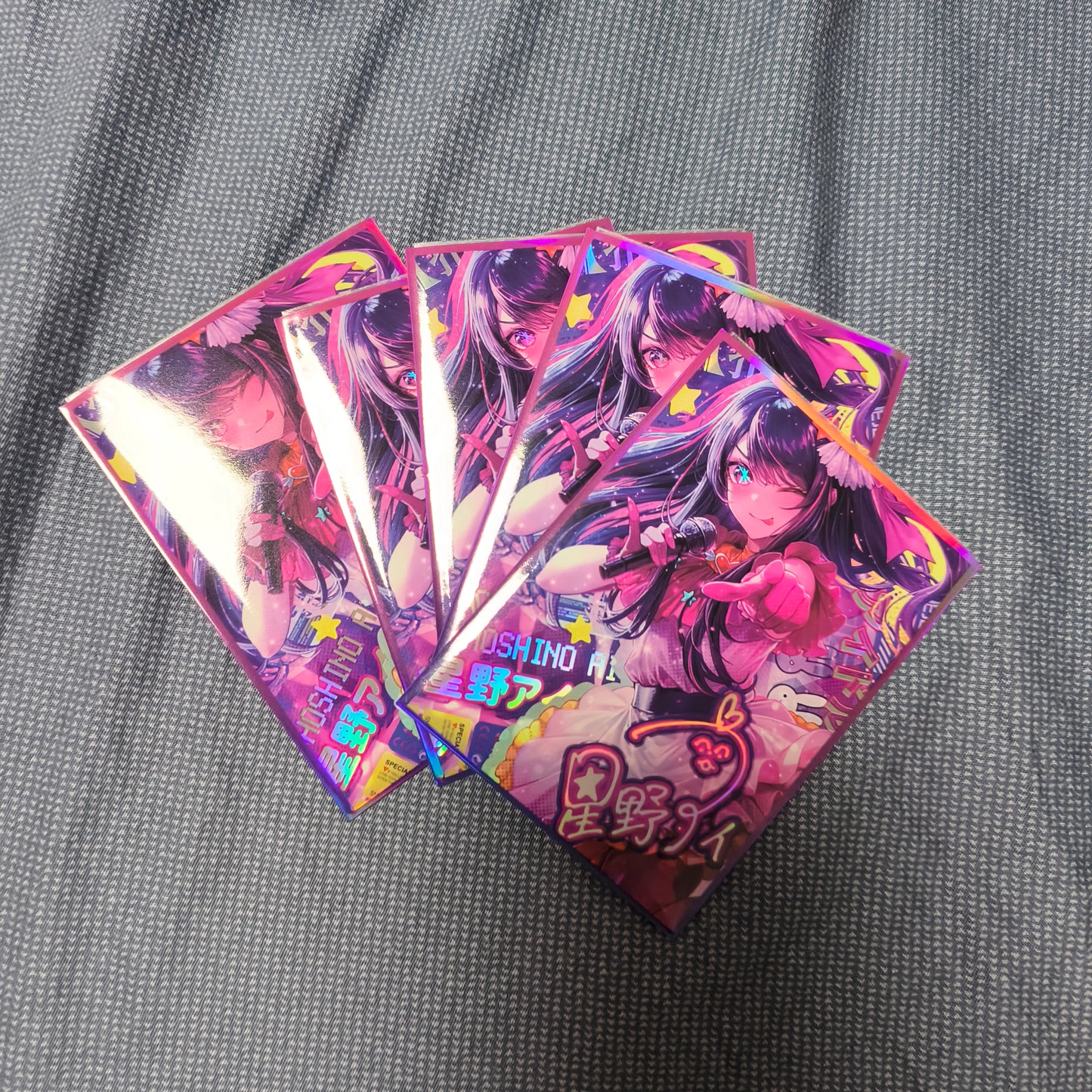 Idol Ai Hoshino Holographic Card Sleeves
