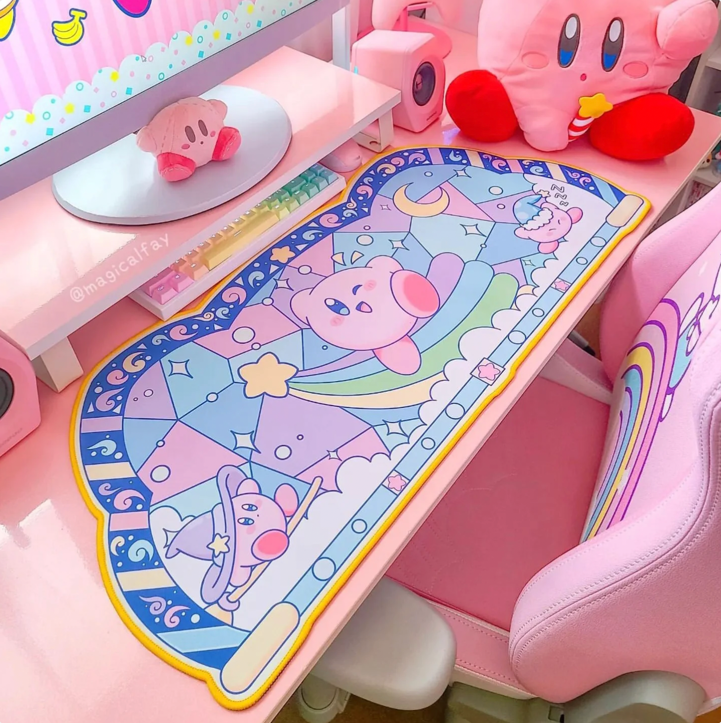 Cute Kirby XL Gaming Mousepad Desk Mat