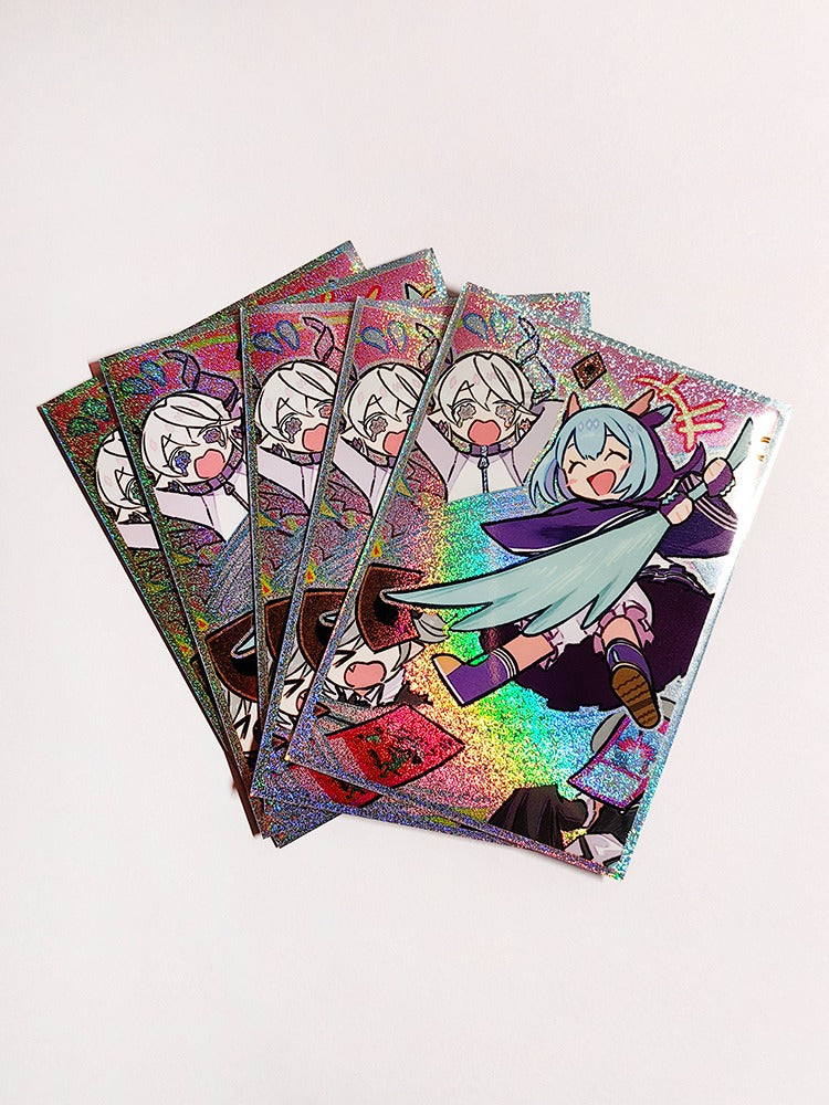 Kawaii Laundry Dragonmaid Glitter Holographic Card Sleeves