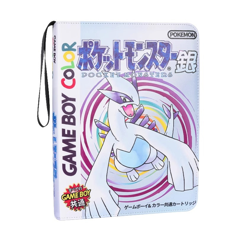 Pokemon Gameboy Gold Silver & Crystal Version 9-Pocket TCG Leather Card Binder