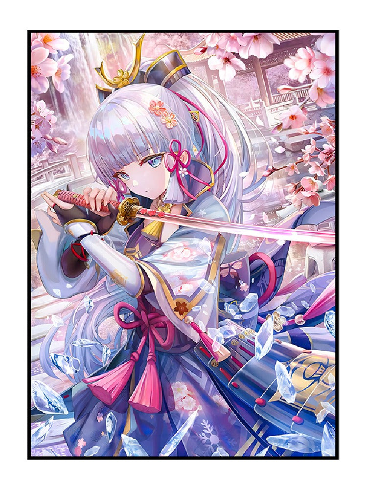 Kamisato Ayaka Genshin Impact Holographic Card Sleeves