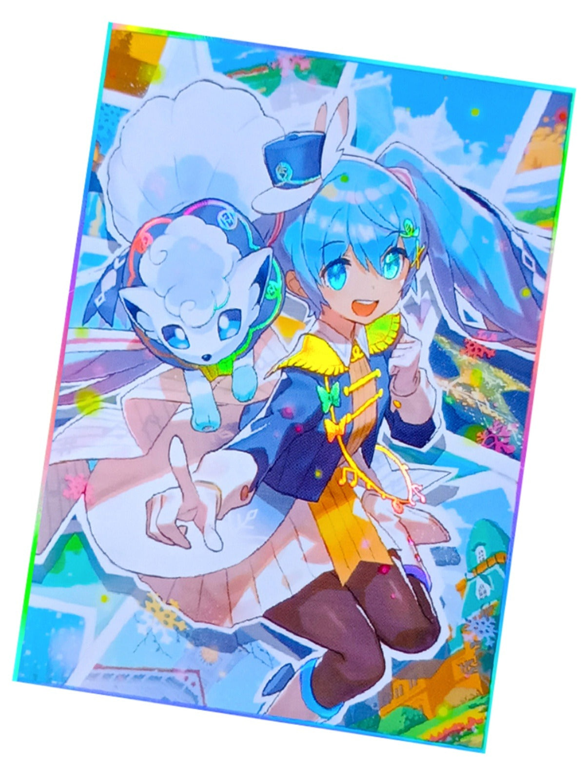 エンジェウーモン&レディデビモン ホログラムカードスリーブ