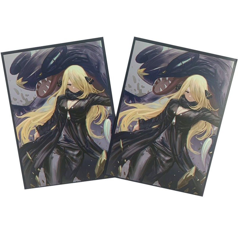 Cynthia & Garchomp Standard Size Matte Sleeves
