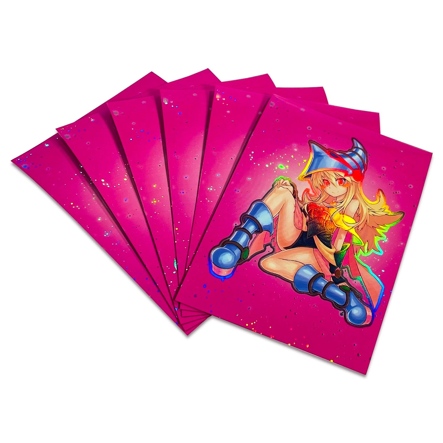 Dark Magician Girl Pink Holographic Card Sleeves Dark Magician Girl Pink Holographic Card Sleeves