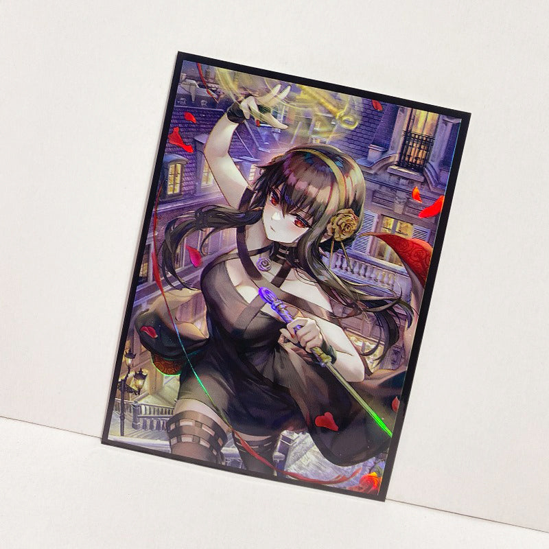 spy x family card sleeves Yor Forger Spy x Family Holographic Card Sleeves