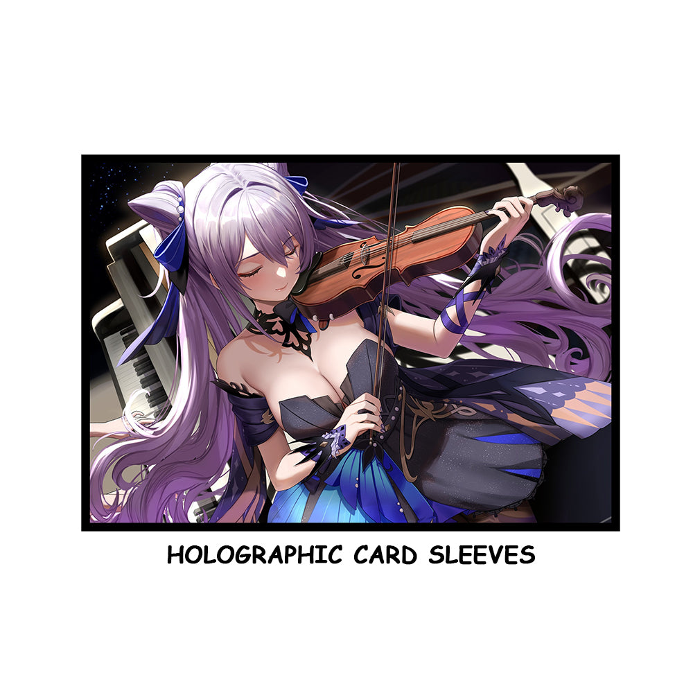 Keqing Violin Genshin Impact Holographic Card Sleeves