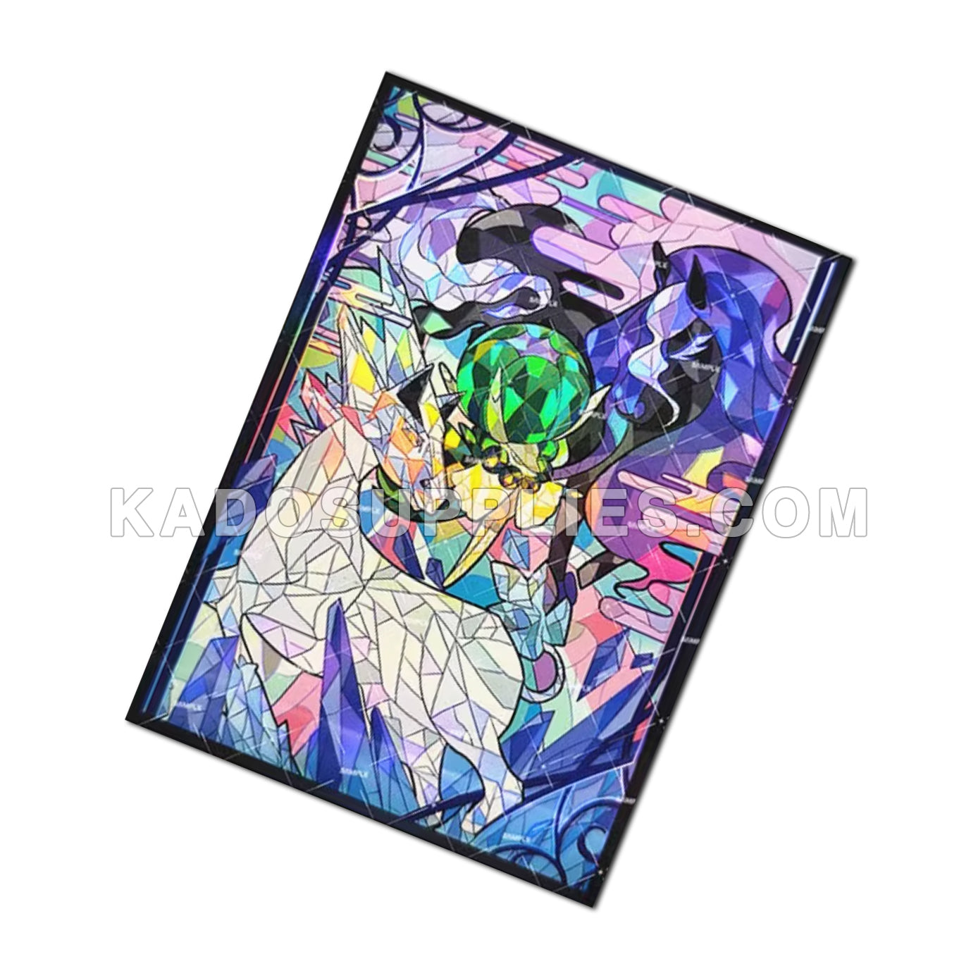 Glastrier & Spectrier Stained Glass Holographic Card Sleeves Glastrier & Spectrier Stained Glass Holographic Card Sleeves