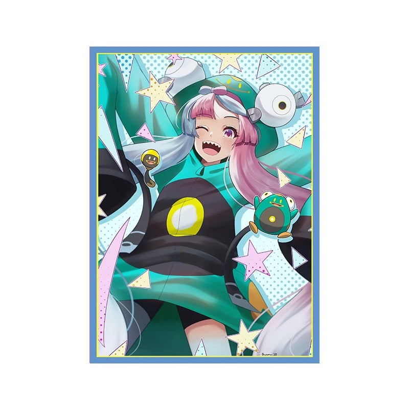 Gym Leader Iono Bellibolt Cosplay Pokemon Holographic Card Sleeves Kado Supplies Gym Leader Iono Bellibolt Cosplay Pokemon Holographic Card Sleeves Kado Supplies