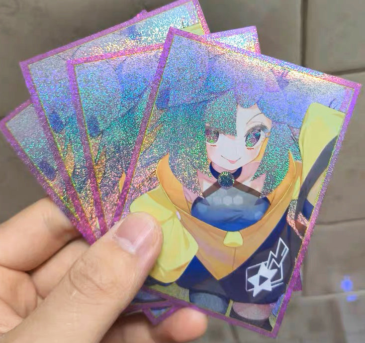 Pokemon Streamer Iono Close-up Holographic Card Sleeves