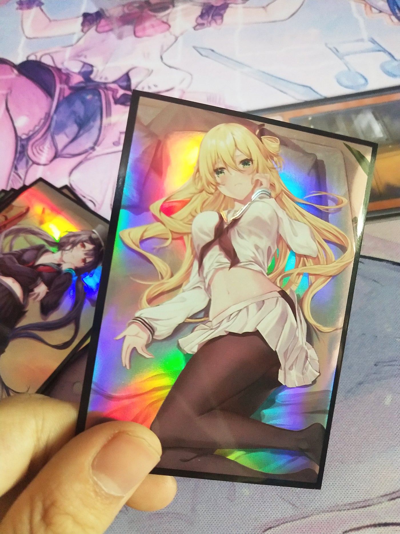 エンジェウーモン&レディデビモン ホログラムカードスリーブ