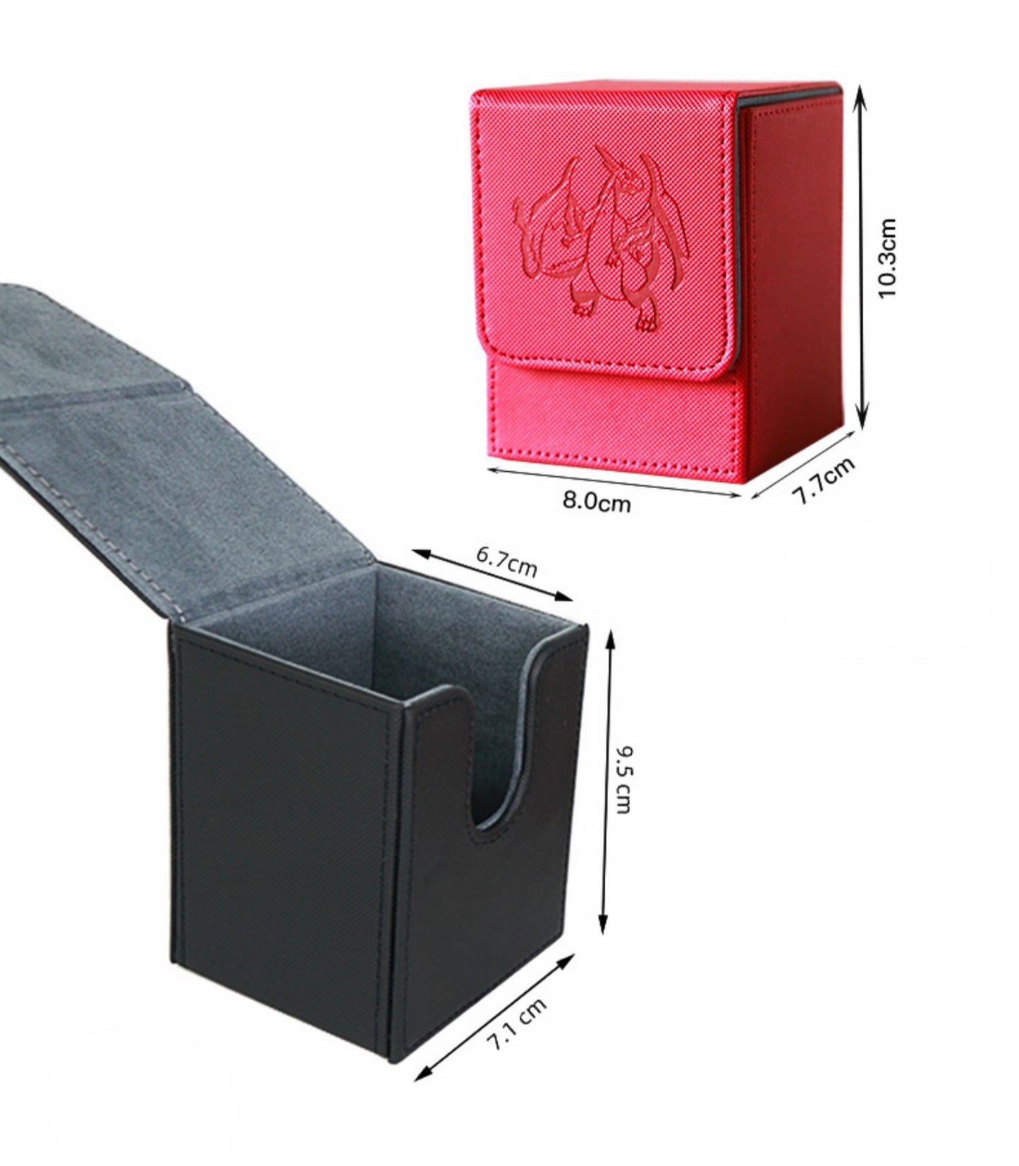 Charizard Engraved PU Leather Deck Box
