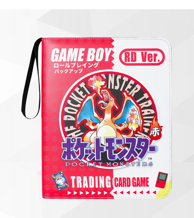 Retro Pokemon Gameboy 9-Pocket TCG Leather Card Binder