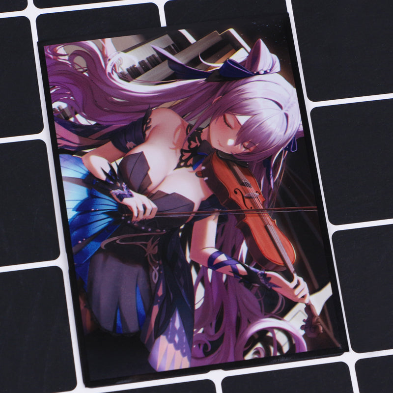 Keqing Violin Genshin Impact Holographic Card Sleeves