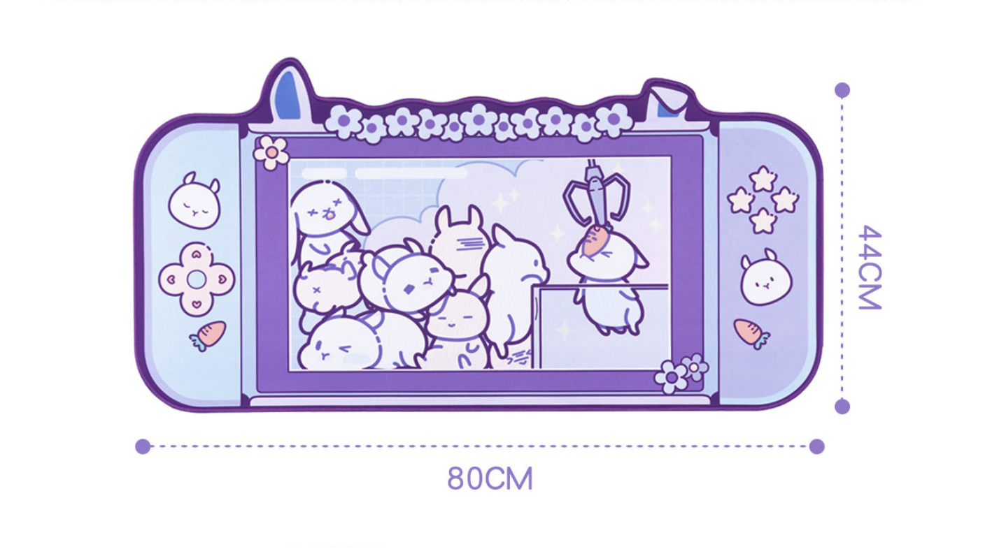 Bunnies Crane Machine Kawaii XL Gaming Mousepad Desk Mat