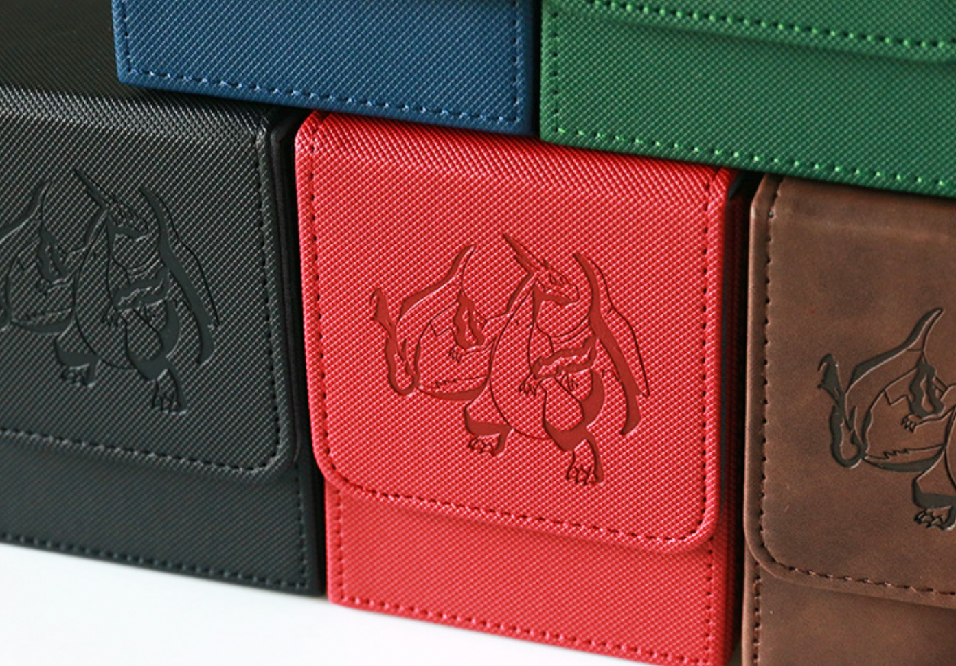 Charizard Engraved PU Leather Deck Box