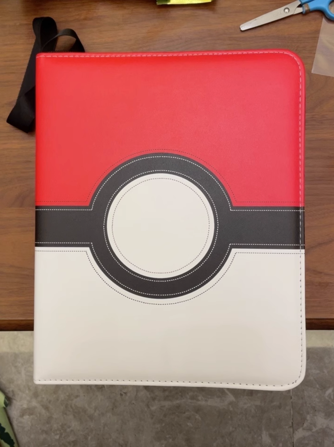 Poke Ball Stitched PU Leather Trade Binder