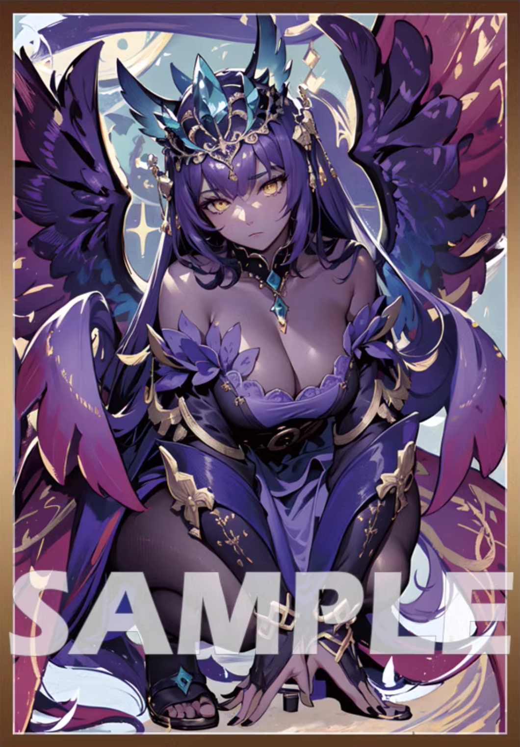 Purrely & Expurrely Noir Waifu Holographic Card Sleeves