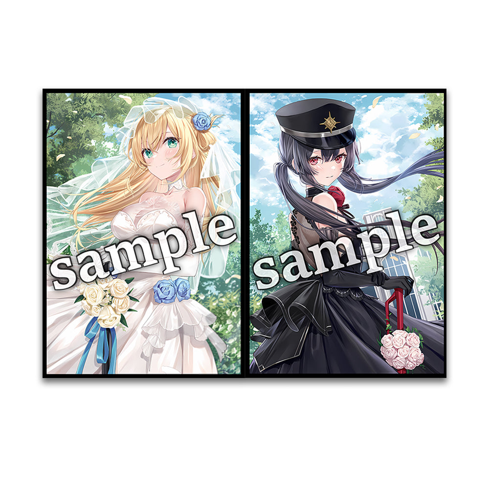 Sky Striker Raye & Roze Wedding Dress Holographic Card Sleeves
